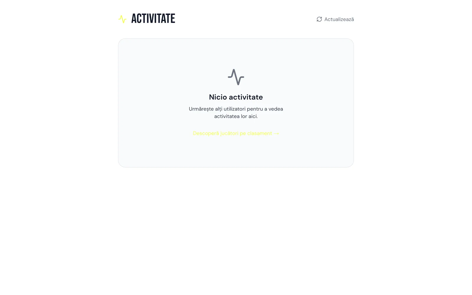 Feed-ul de activitate al fanilor pe care îi urmărești